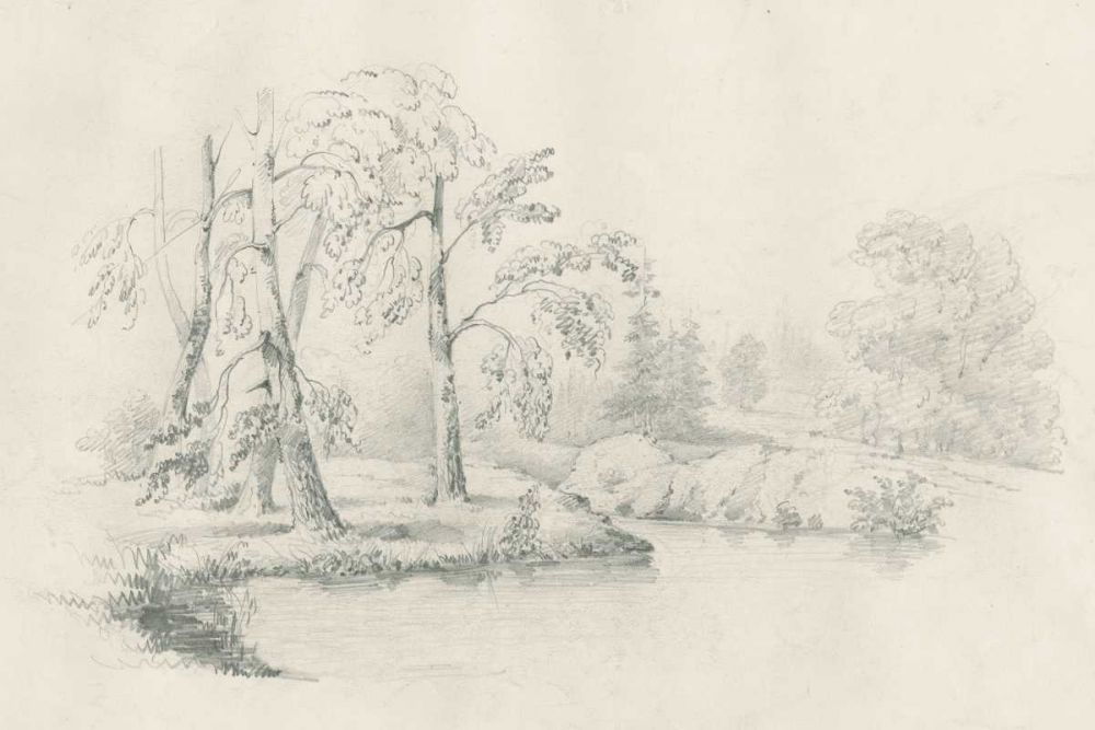 Lakeside Sketch art print by Wild Apple Portfolio for $57.95 CAD