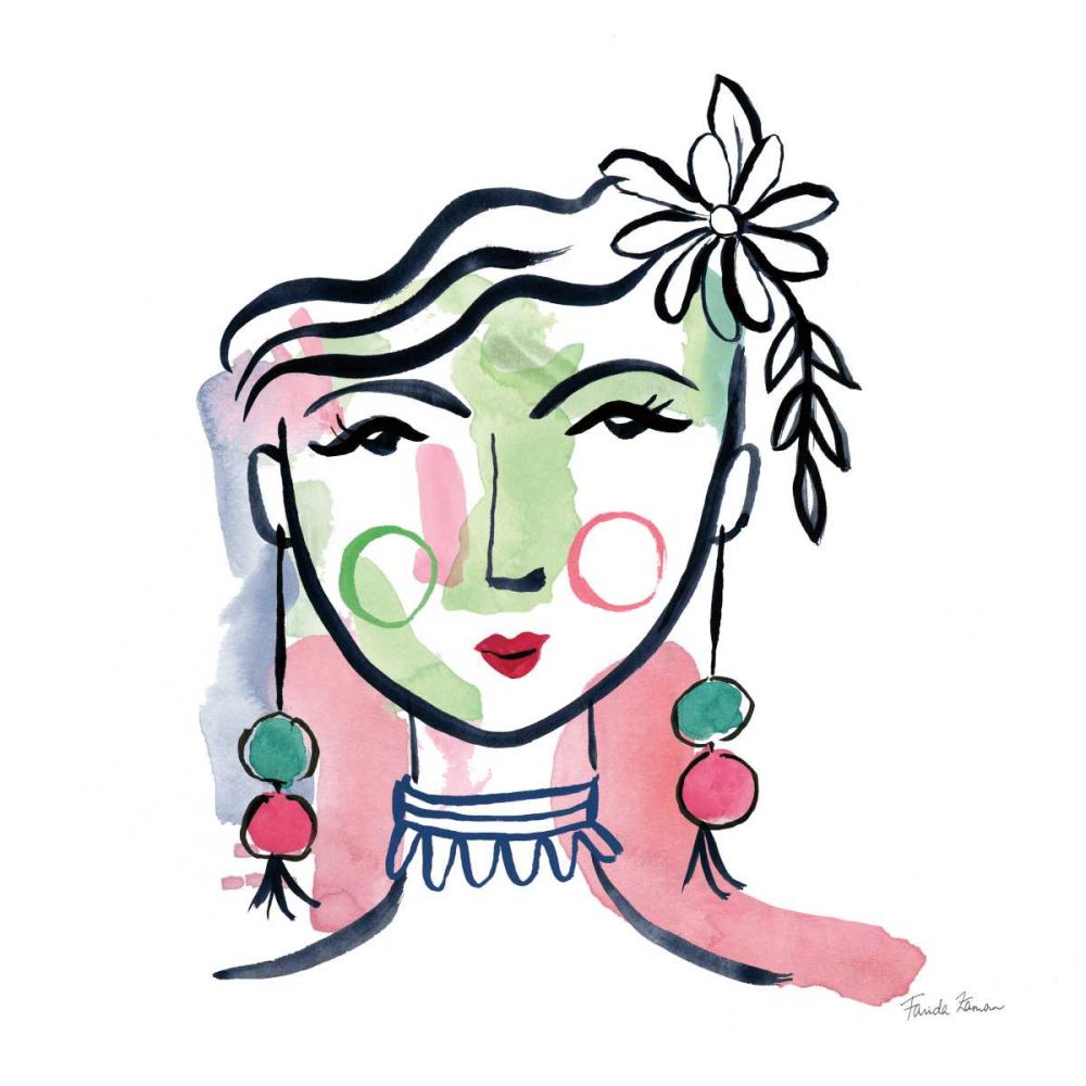 Pretty Faces I art print by Farida Zaman for $57.95 CAD
