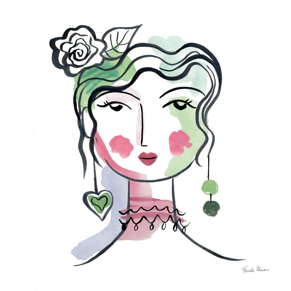 Pretty Faces II art print by Farida Zaman for $57.95 CAD