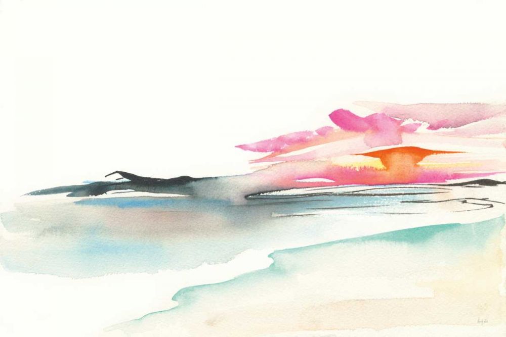Coastal Sunset art print by Kristy Rice for $57.95 CAD