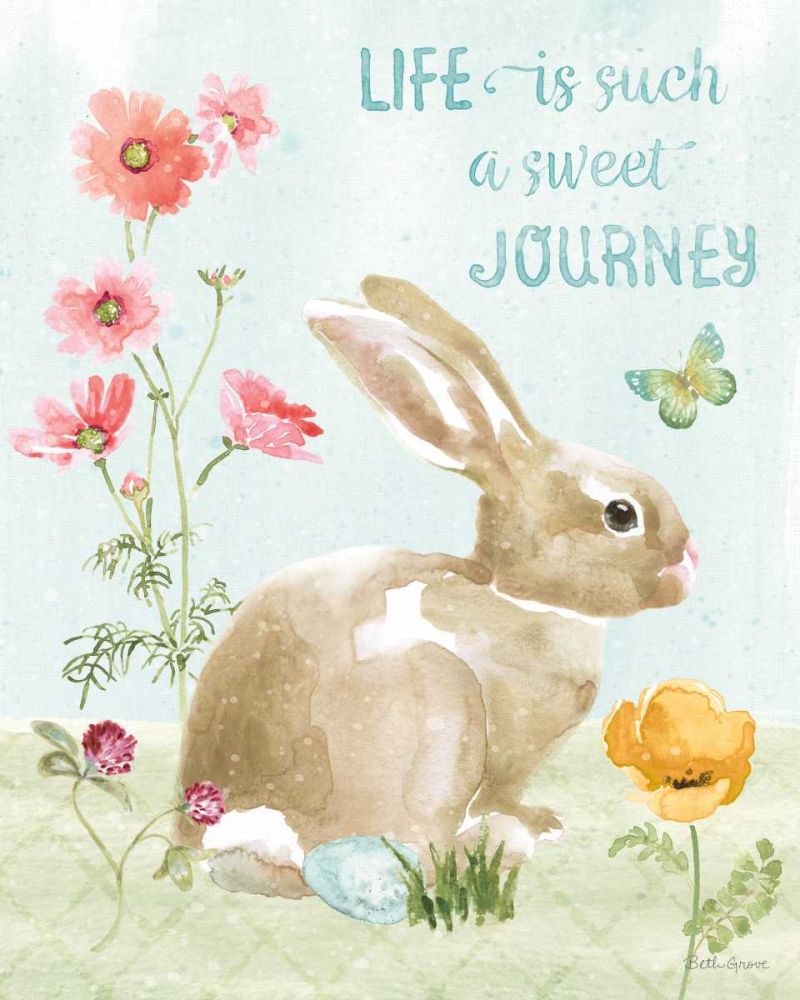 Sweet Bunnies IV art print by Beth Grove for $57.95 CAD