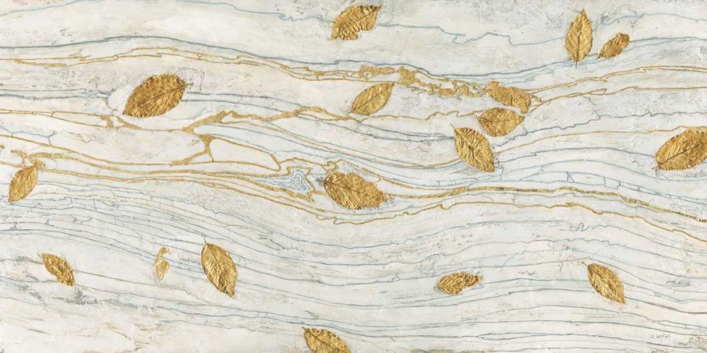 Golden Fossil Leaves art print by James Wiens for $57.95 CAD