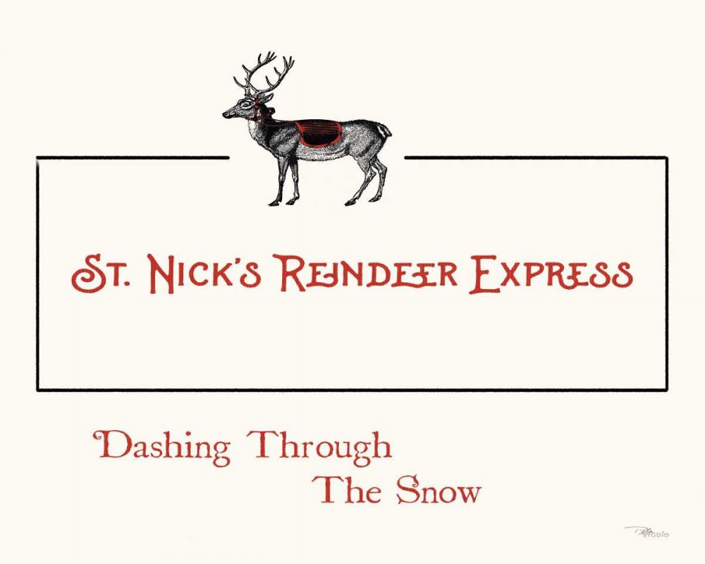 St. Nicks Reindeer Express art print by Pela Studio for $57.95 CAD