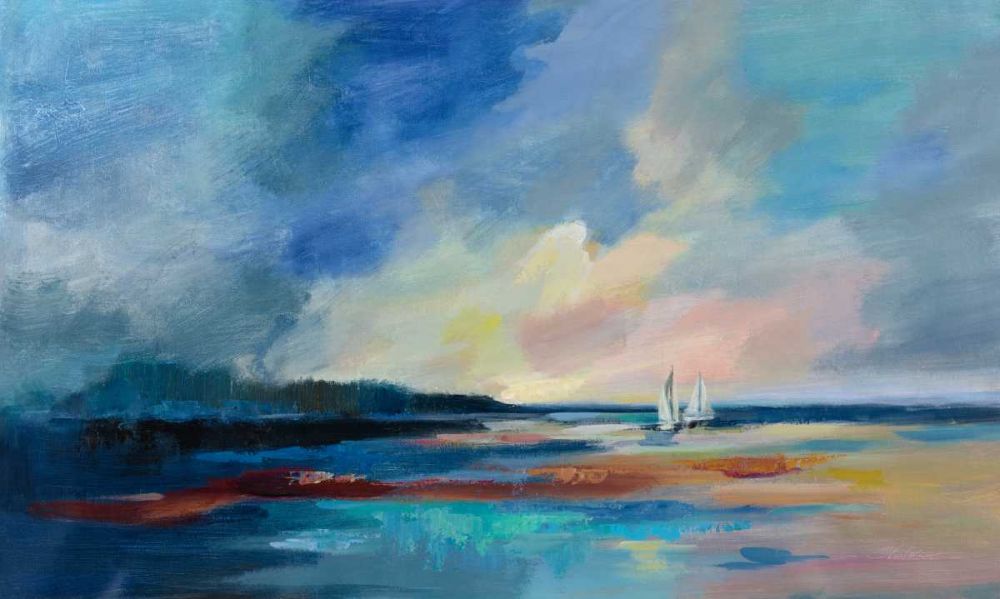 Ultramarine Sea and Sky art print by Silvia Vassileva for $57.95 CAD
