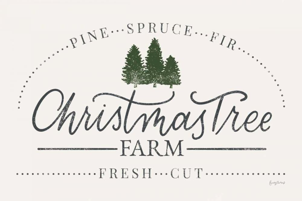 Vintage Christmas Sign I art print by Becky Thorns for $57.95 CAD