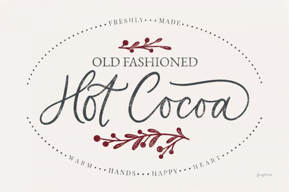 Vintage Christmas Sign II art print by Becky Thorns for $57.95 CAD