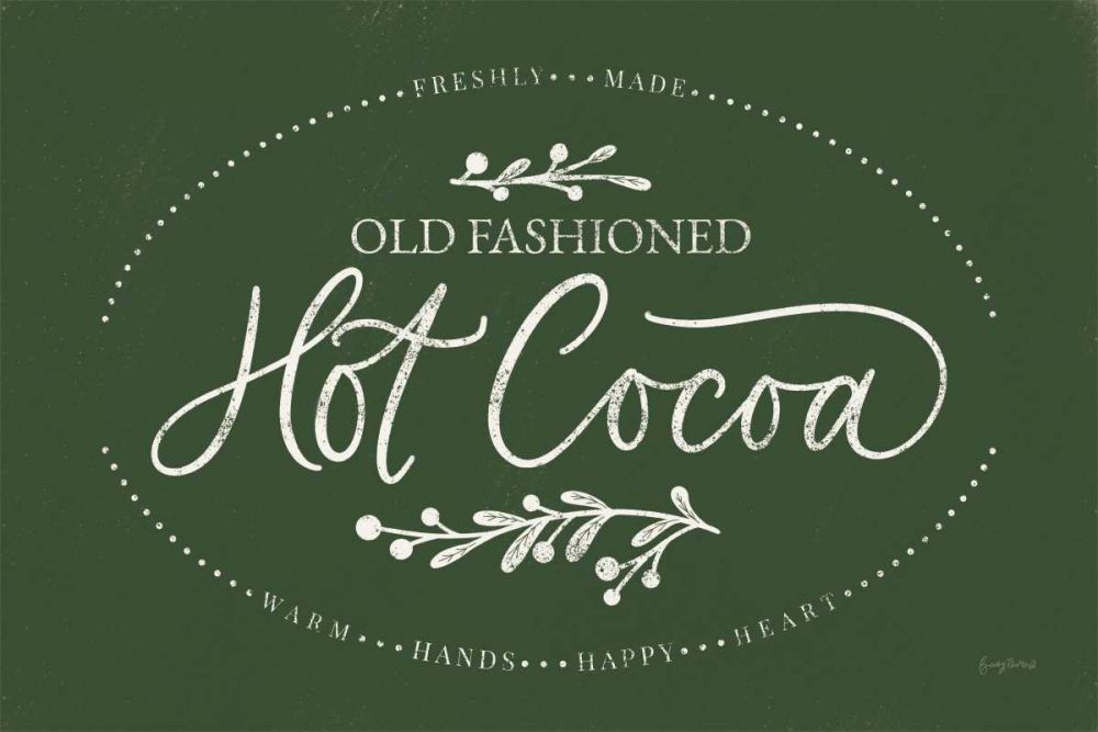 Vintage Christmas Sign II Green art print by Becky Thorns for $57.95 CAD