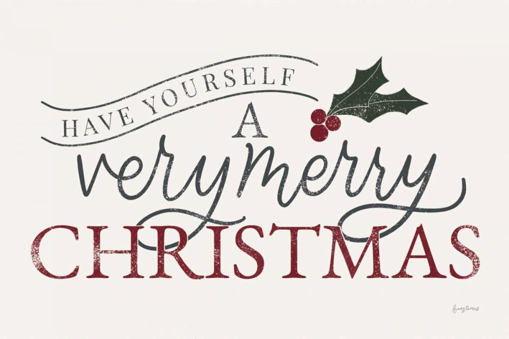 Vintage Christmas IV art print by Becky Thorns for $57.95 CAD
