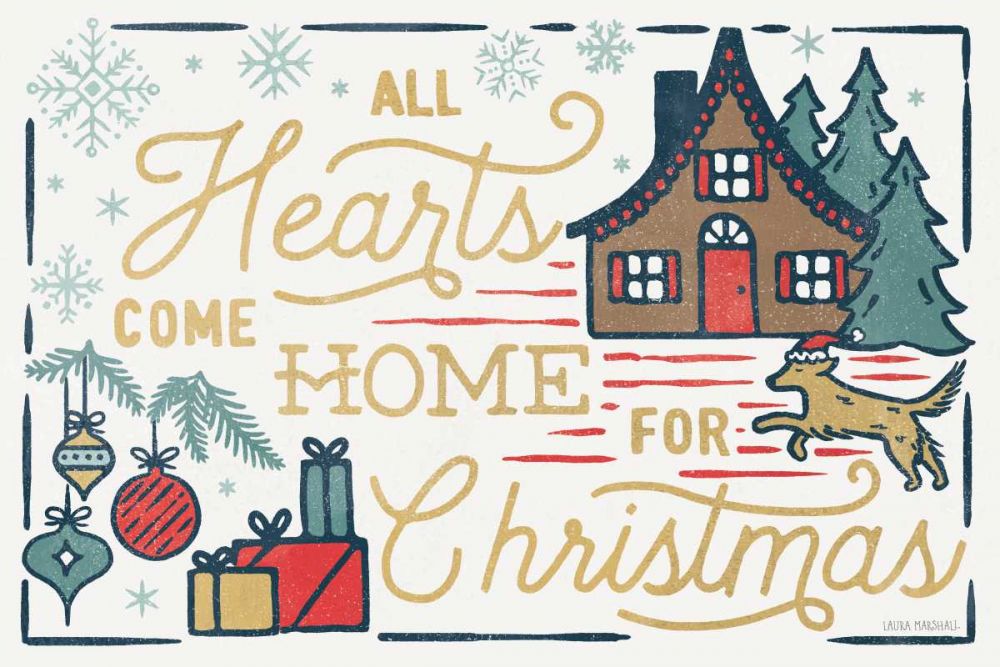 Christmas Adventures I art print by Laura Marshall for $57.95 CAD