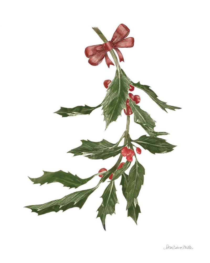 Peace and Joy Holly art print by Sara Zieve Miller for $57.95 CAD