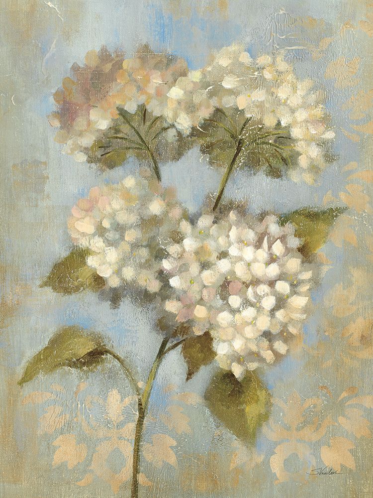 Hydrangea on Soft Blue art print by Silvia Vassileva for $57.95 CAD