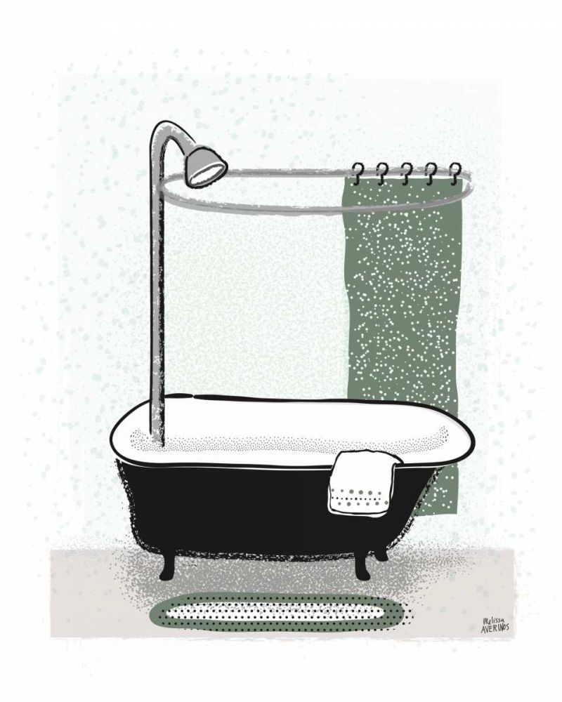 Sage Bath I art print by Melissa Averinos for $57.95 CAD