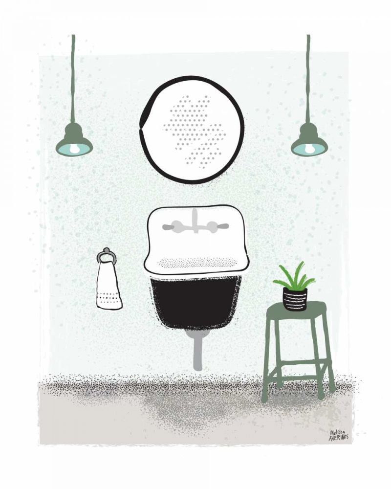 Sage Bath II art print by Melissa Averinos for $57.95 CAD