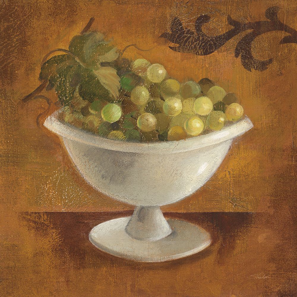 Grapes in Old Bowl art print by Silvia Vassileva for $57.95 CAD