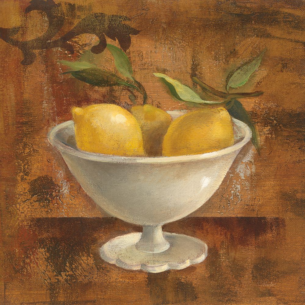 Lemons in Old Bowl art print by Silvia Vassileva for $57.95 CAD