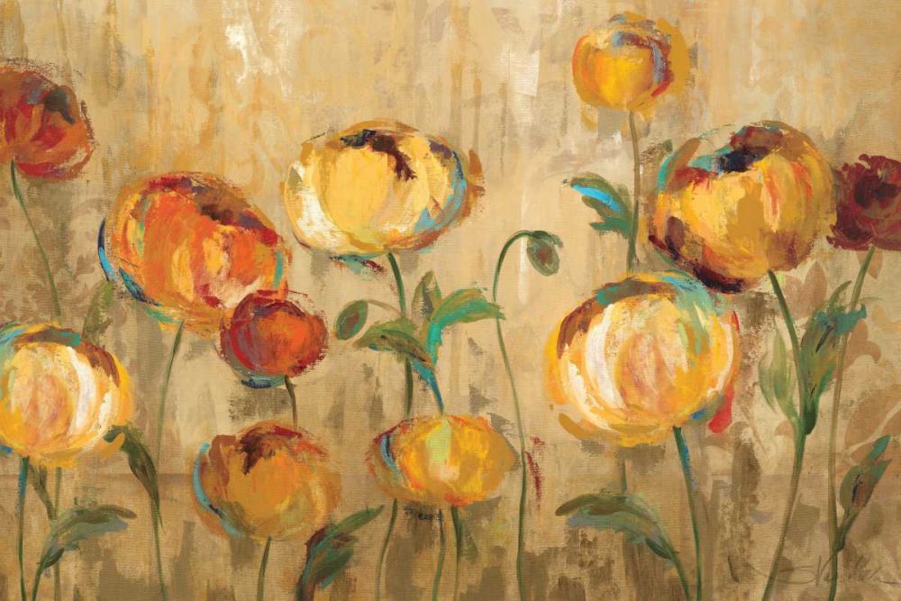 Joyful Ranunculi art print by Silvia Vassileva for $57.95 CAD