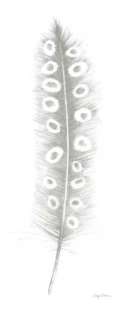 Feather Sketches VII Green Gray art print by Avery Tillmon for $57.95 CAD