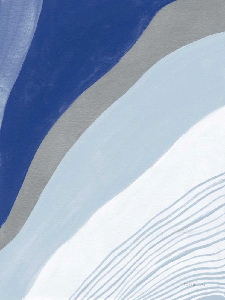 Retro Abstract IV Blue art print by Danhui Nai for $57.95 CAD