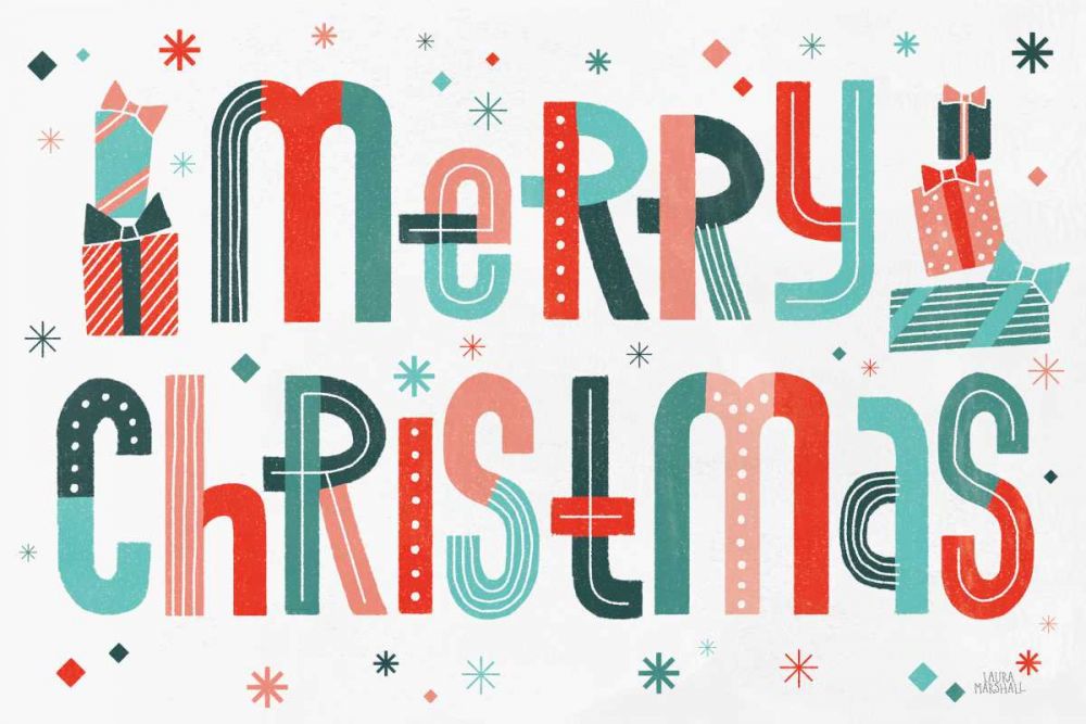 Retro Holiday I art print by Laura Marshall for $57.95 CAD
