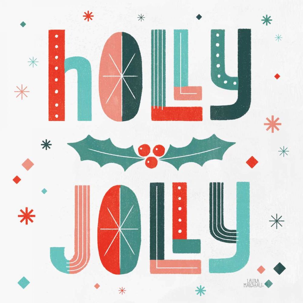 Retro Holiday V art print by Laura Marshall for $57.95 CAD