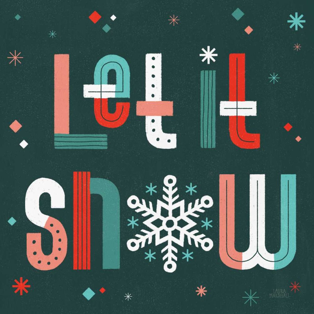 Retro Holiday VI art print by Laura Marshall for $57.95 CAD