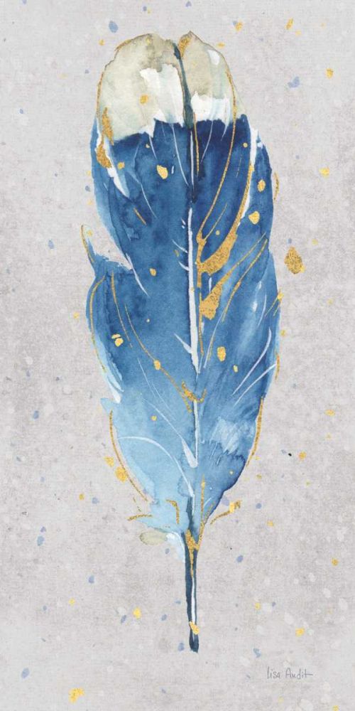 Indigold XVIII on Gray Panel art print by Lisa Audit for $57.95 CAD