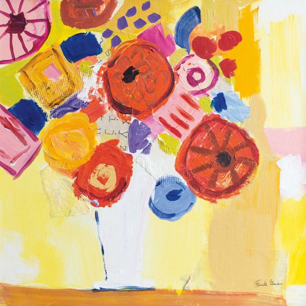 Floral Collage art print by Farida Zaman for $57.95 CAD
