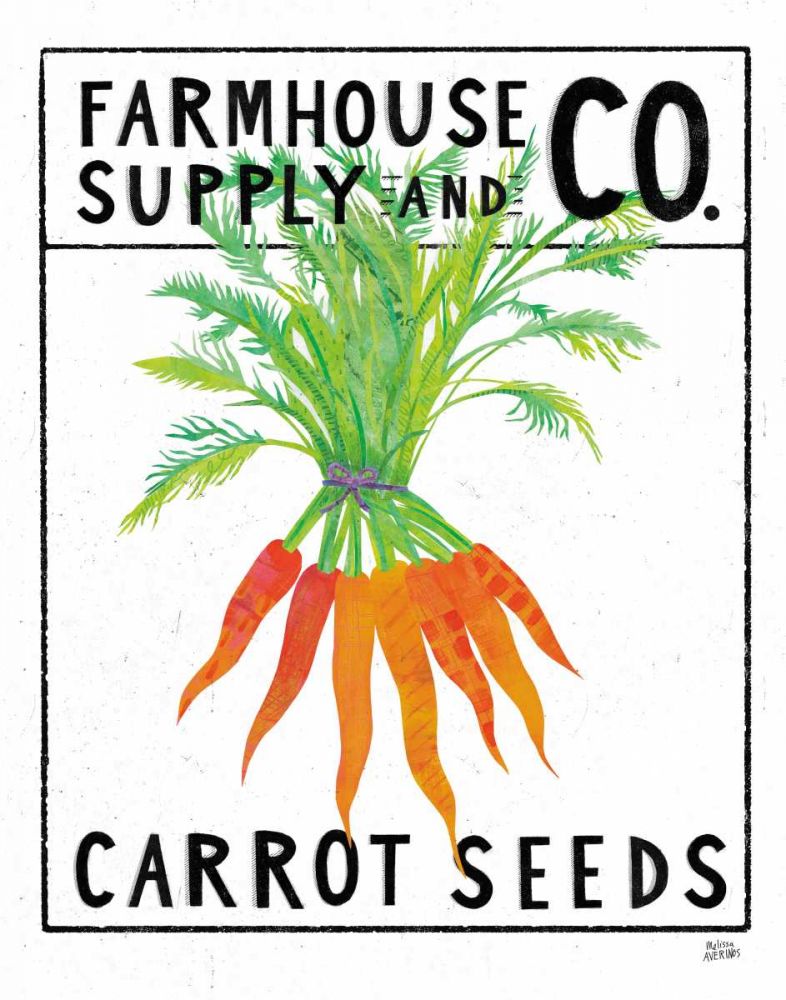 Kitchen Garden Seed Packet IV art print by Melissa Averinos for $57.95 CAD