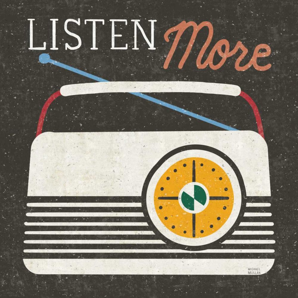 Retro Desktop Radio v2 art print by Michael Mullan for $57.95 CAD