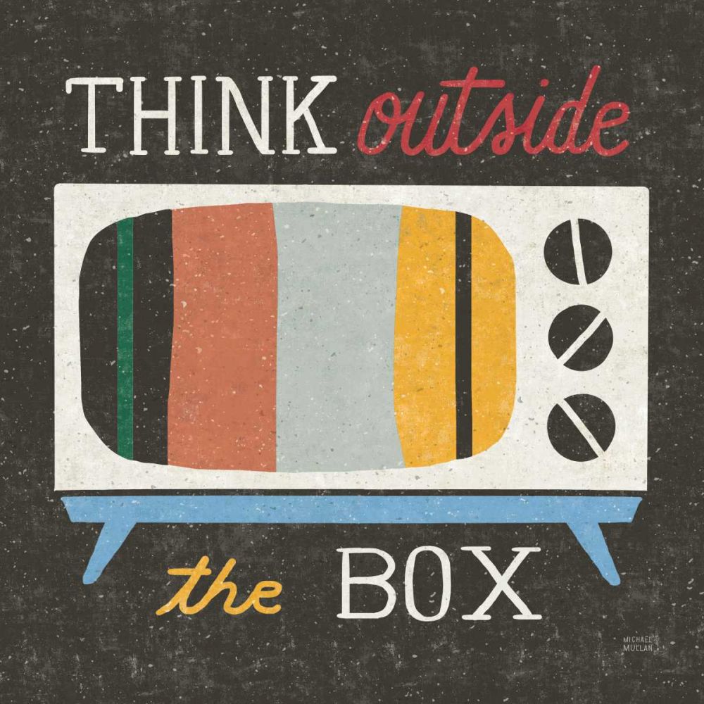 Retro Desktop Television v2 art print by Michael Mullan for $57.95 CAD