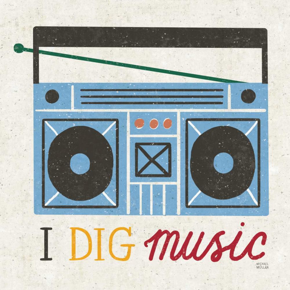 Retro Desktop Boom Box v2 art print by Michael Mullan for $57.95 CAD