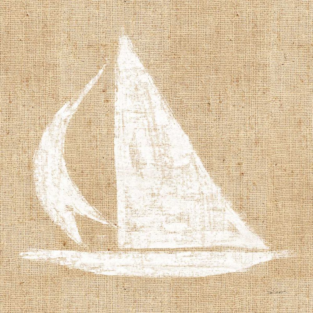 Driftwood Coast II White Burlap art print by Sue Schlabach for $57.95 CAD