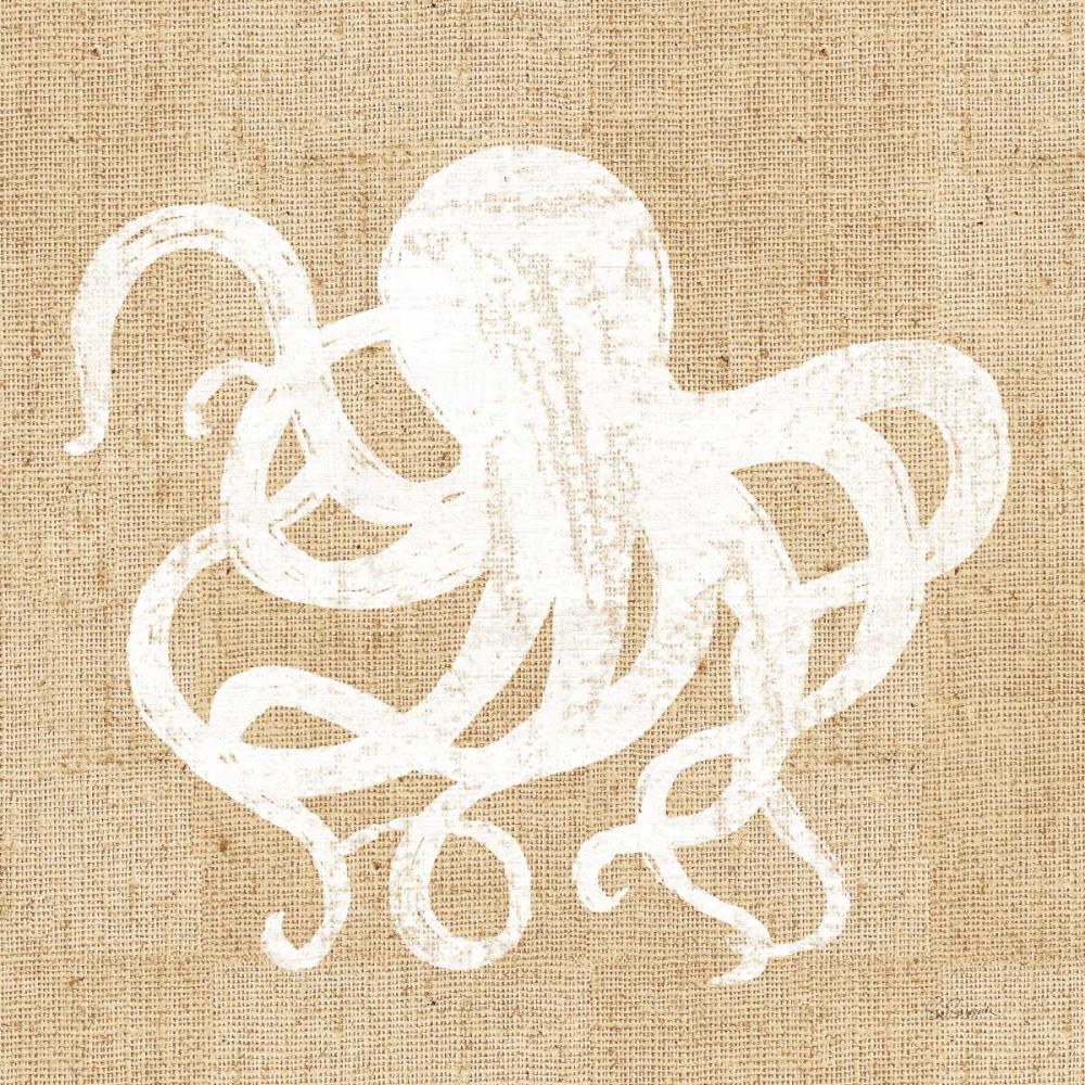 Driftwood Coast IV White Burlap art print by Sue Schlabach for $57.95 CAD