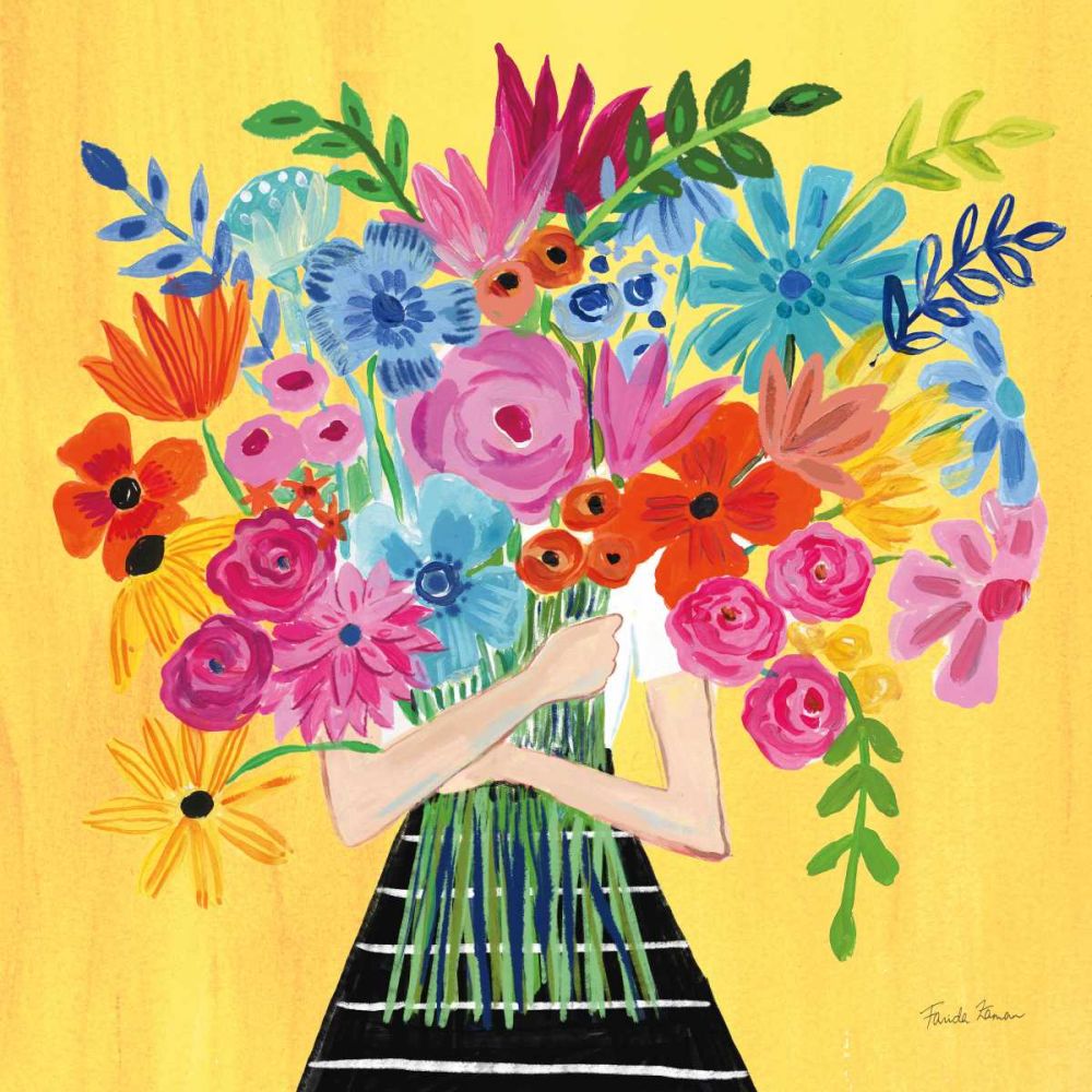 A Bunch of Flowers I art print by Farida Zaman for $57.95 CAD