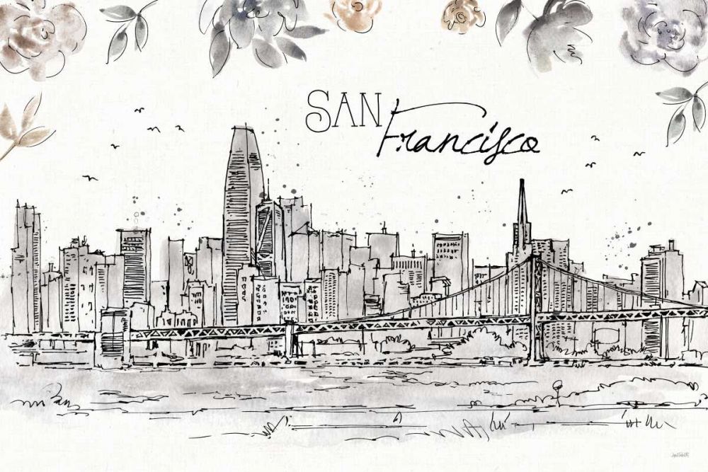 Skyline Sketches VII art print by Anne Tavoletti for $57.95 CAD