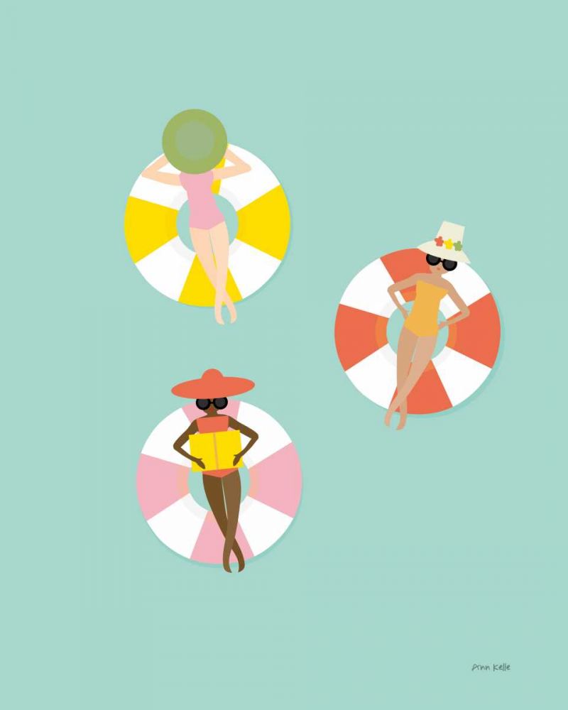 Floating in the Pool art print by Ann Kelle for $57.95 CAD