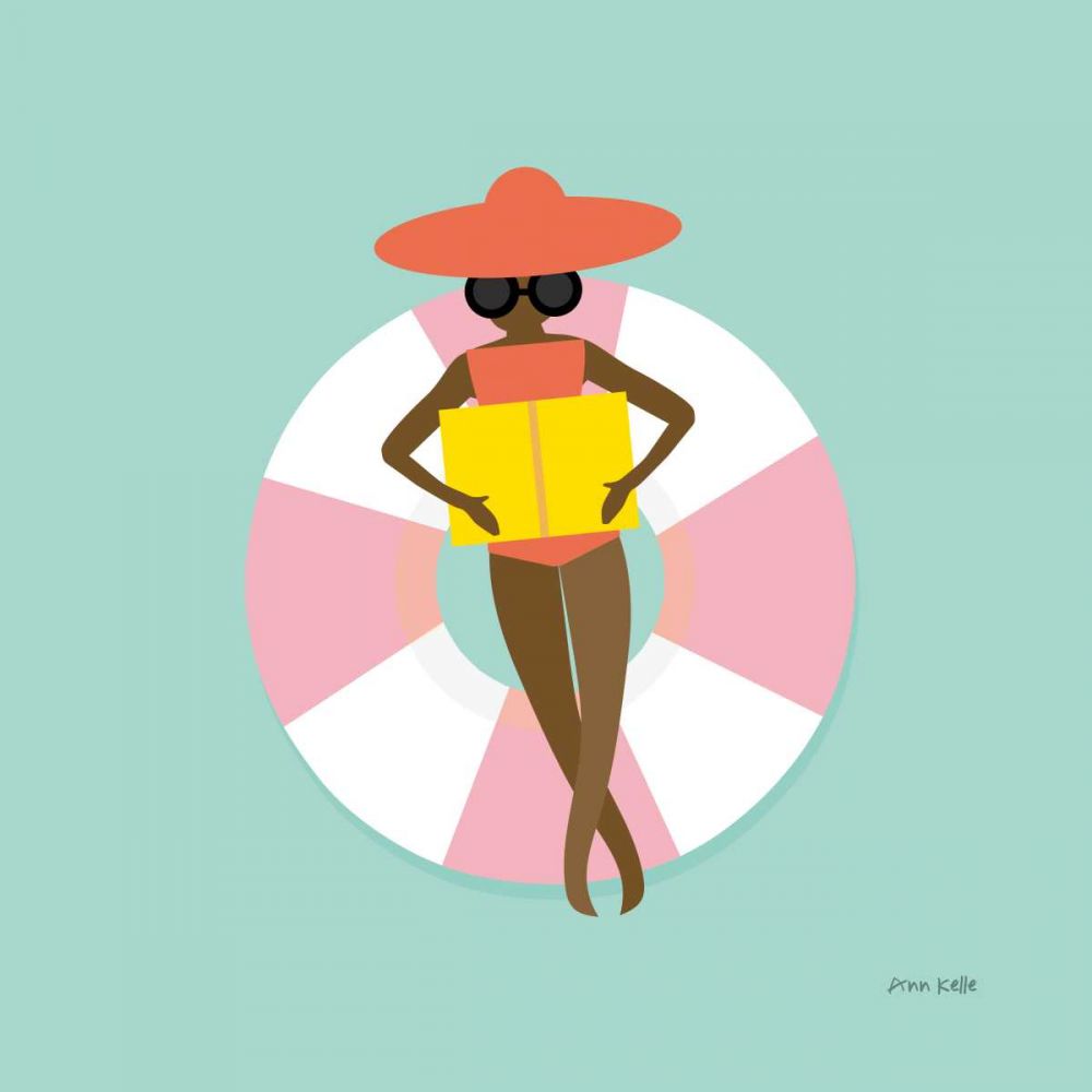 Floating in the Pool Tube III art print by Ann Kelle for $57.95 CAD