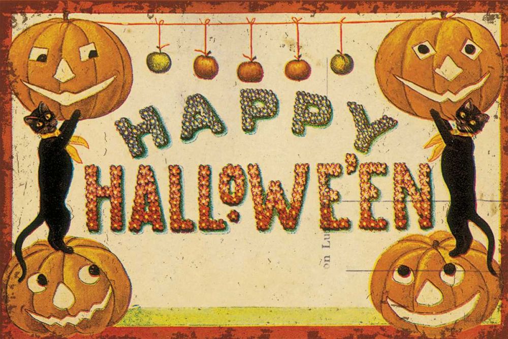 Halloween Nostalgia Happy Halloween v2 art print by Katie Pertiet for $57.95 CAD