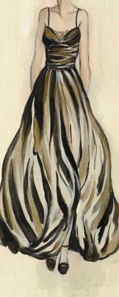 Evening Gown III Crop art print by Silvia Vassileva for $57.95 CAD