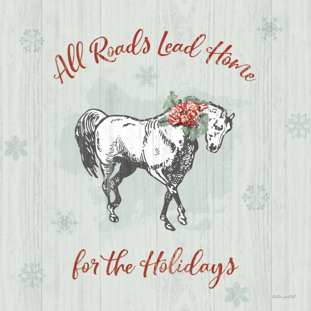Farmhouse Christmas IV art print by Katie Pertiet for $57.95 CAD