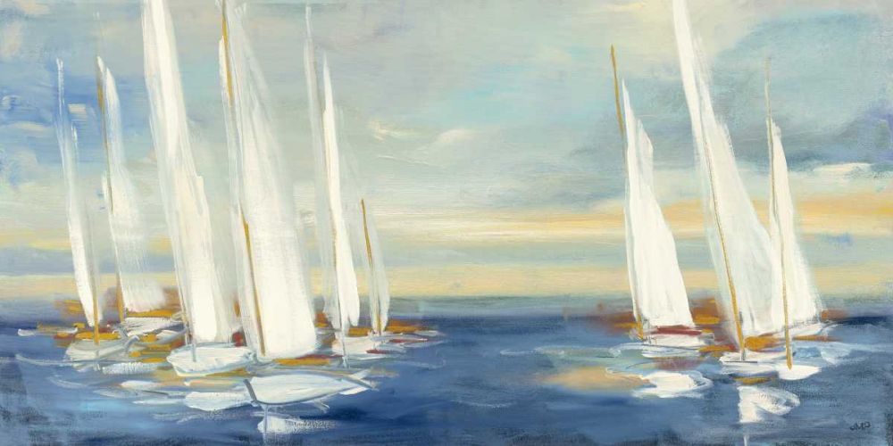 Summer Regatta Sunset art print by Julia Purinton for $57.95 CAD