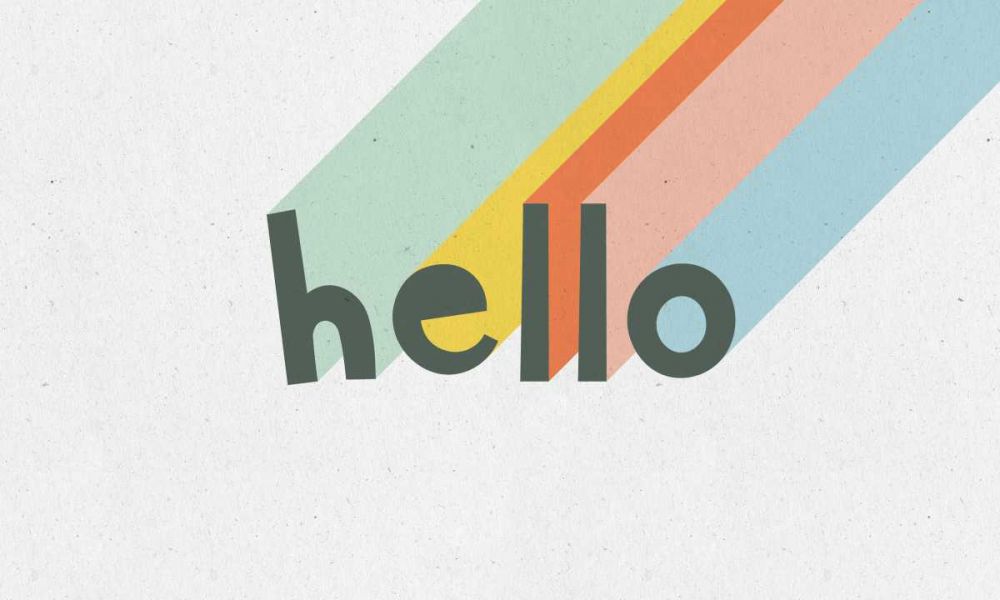 Rainbow Words VII art print by Moira Hershey for $57.95 CAD