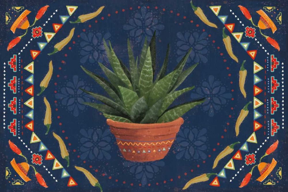 Tex Mex Fiesta II Dark art print by Veronique Charron for $57.95 CAD