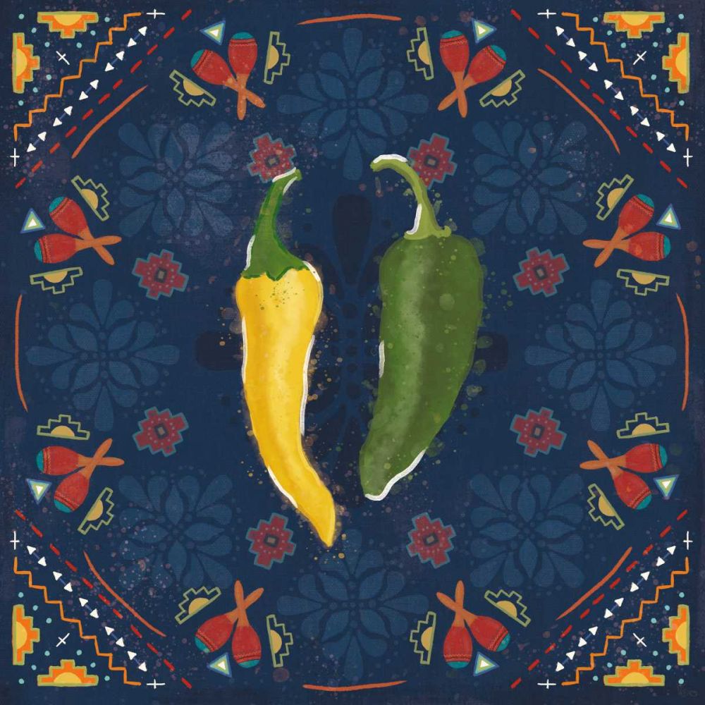 Tex Mex Fiesta III Dark art print by Veronique Charron for $57.95 CAD