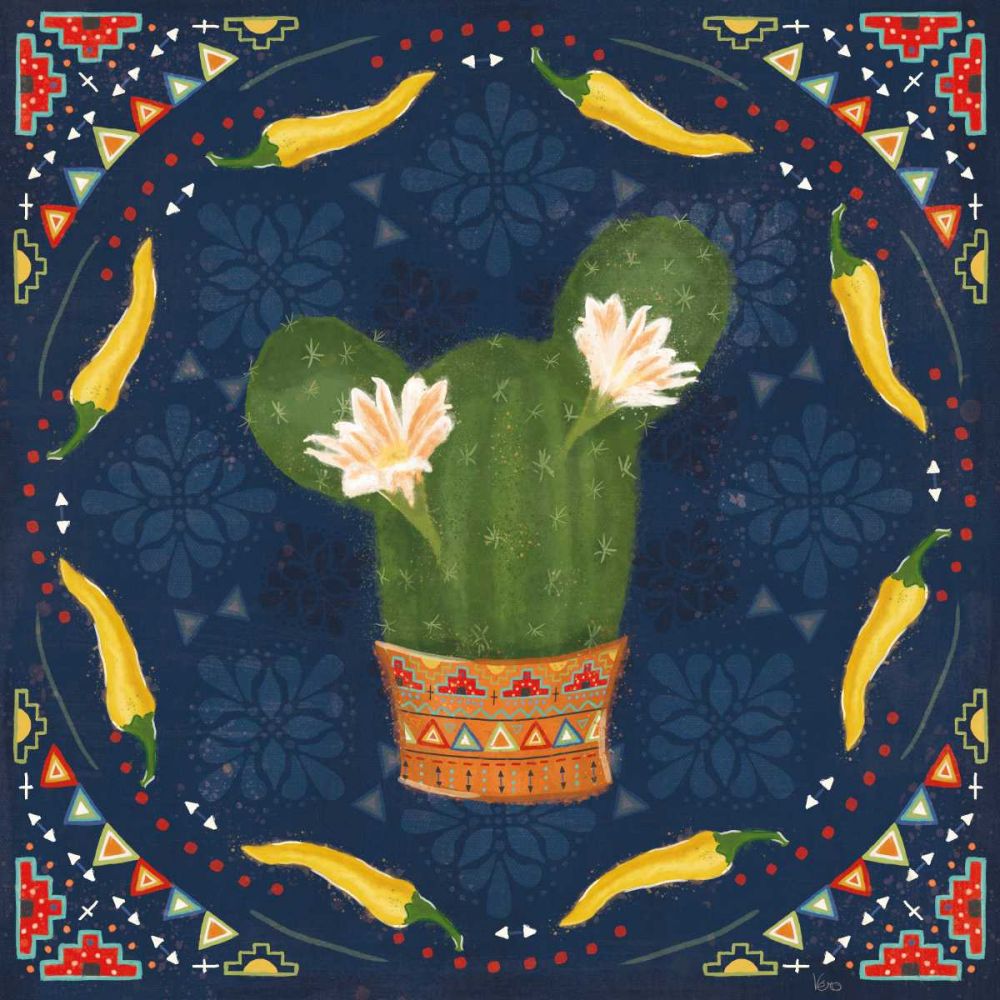 Tex Mex Fiesta IV Dark art print by Veronique Charron for $57.95 CAD