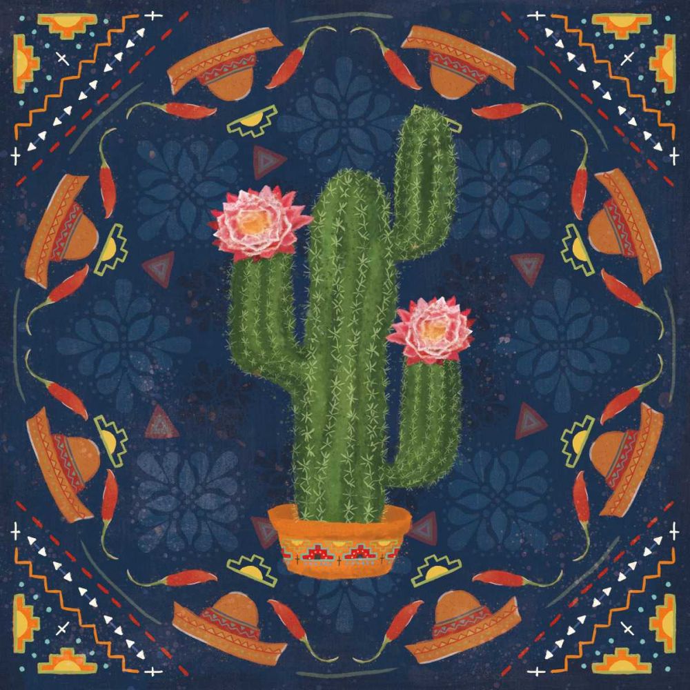 Tex Mex Fiesta V Dark art print by Veronique Charron for $57.95 CAD