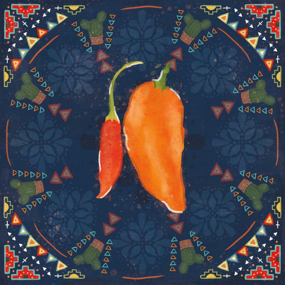 Tex Mex Fiesta VI Dark art print by Veronique Charron for $57.95 CAD