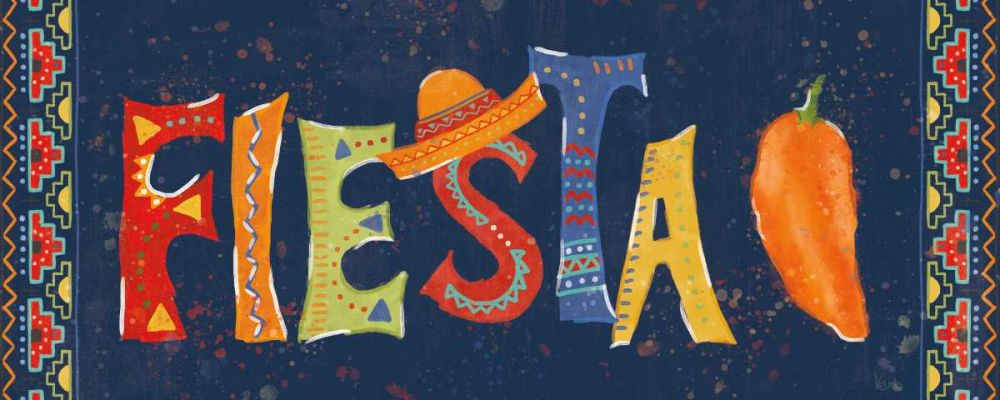 Tex Mex Fiesta VII Dark art print by Veronique Charron for $57.95 CAD