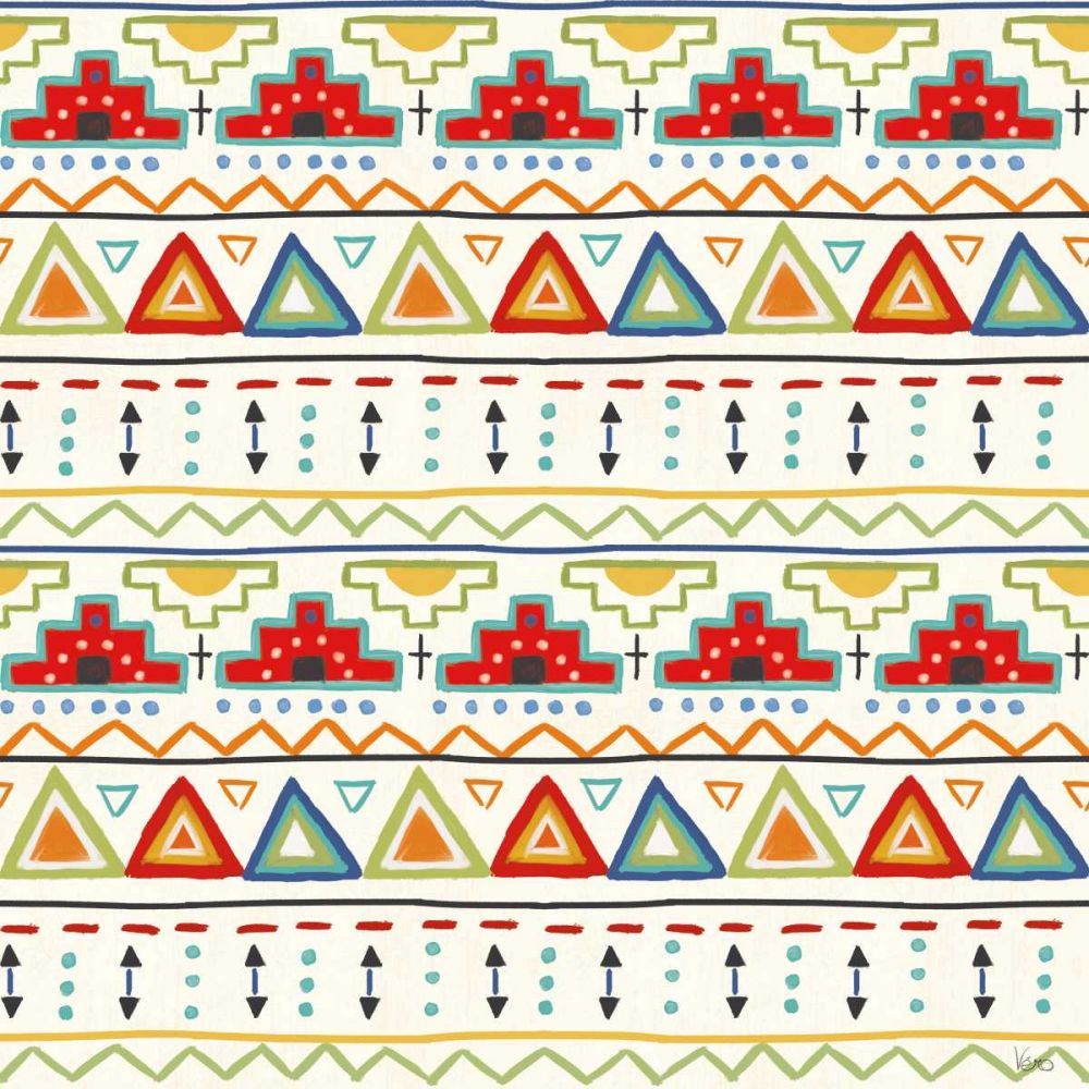 Tex Mex Fiesta Pattern VA art print by Veronique Charron for $57.95 CAD