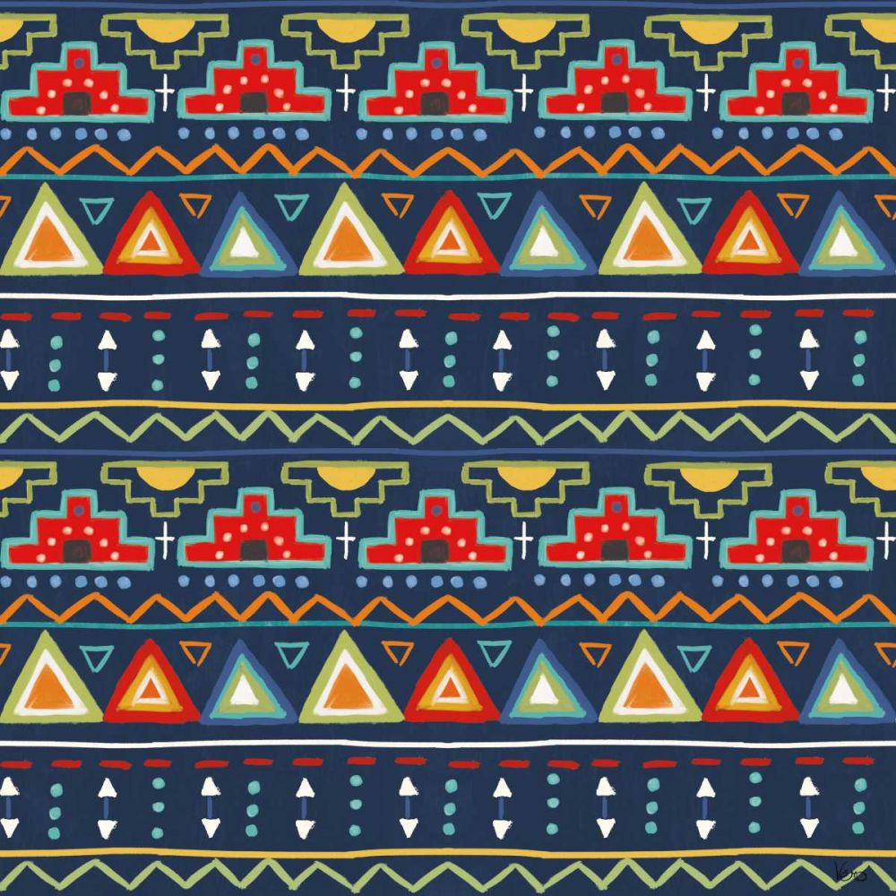 Tex Mex Fiesta Pattern VB art print by Veronique Charron for $57.95 CAD